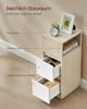 Vasagle 2er Set Nachttisch mit 2 Schubladen, Holz, 65 x 25 x 30 cm, Naturbeige-Wolkenweiß Bild 4