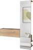 Home affaire Garderoben-Set GIRON/CiTY, moderne Garderobe, Komplettset mit viel Stauraum, (Komplett-Set, 2-St), enthält Hängeschrank & Garderobenelement mit Spiegel, 150 cm breit Bild 2
