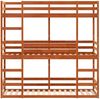vidaXL Dreifach-Etagenbett Wachsbraun 80x200 cm Massivholz Kiefer 3284253 Bild 5