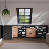 Dachschrägenschrank Eckschrank Rion Goldkraft Eiche 75.6 x 81.6 cm mit 1 Tür, Schrankkorpus 60 cm Tiefe Vicco Bild 3