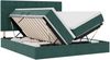 vidaXL Bett mit LED-Lichtleisten Dunkelgrün 180 x 200 cm Samt 3372908 Bild 2