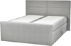 Boxspring Bett ARISTOCRAT 160 x 200 cm Stoff Hellgrau Bild 4