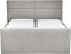Boxspring Bett ARISTOCRAT 160 x 200 cm Stoff Hellgrau Bild 5