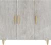 vidaXL Sideboard Betongrau 90 x 34 x 80 cm Holzwerkstoff [812496] Bild 3