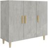 vidaXL Sideboard Betongrau 90 x 34 x 80 cm Holzwerkstoff [812496] Bild 2