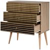 Dmora Kommode Apricale, Mehrzweckkommode, Schlafzimmerkommode, Schrank mit Schubladen, 80x40h90 cm, Eiche Bild 5