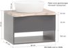 Waschtisch-Set >Kaprun< (B/H/T: 61x200x47 cm) in wotaneiche - 61x200x47 (BxHxT) Bild 5