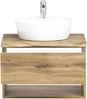 Waschtisch-Set >Kaprun< (B/H/T: 61x200x47 cm) in wotaneiche - 61x200x47 (BxHxT) Bild 4
