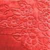 Almina Extra Weiche Wolldecke 200x240 cm 100% PES mit Blumen Muster Waschmaschinengeeinet Rot Bild 3