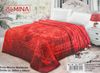 Almina Extra Weiche Wolldecke 200x240 cm 100% PES mit Blumen Muster Waschmaschinengeeinet Rot Bild 5
