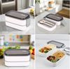 Doppel XL Brotdose mit Besteck – Lunchbox für Schule, Büro & Uni Bild 5
