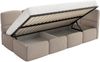Selsey 'Cloudy' Jugendbett 90x200 mit Matratze, Kopfteil rechts, Beige Bild 4