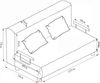VCM Schlafsofa Kolino 918372 Rot H. 95 x B. 127 x T. 78 cm Bild 5