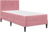 vidaXL Bettgestell mit Matratze mit Kopfteil Rosa 80 x 200 cm Samt 3415015 Bild 3