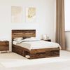 vidaXL Bettrahmen Altholz 135 x 190 cm Massives Kiefernholz 3411758 Bild 1