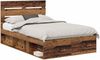 vidaXL Bettrahmen Altholz 135 x 190 cm Massives Kiefernholz 3411758 Bild 2