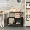 Aktenschrank Hailuoto 80x40x82 cm Stahl Schwarz [en. casa] Bild 2