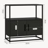Aktenschrank Hailuoto 80x40x82 cm Stahl Schwarz [en. casa] Bild 5
