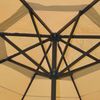 Mendler 'Meran Pro' Sonnenschirm, Gastronomie Marktschirm ohne Volant Ø 5m Polyester/Alu , ohne Schirmständer, Creme Bild 4