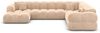 XXL Samtstoff Wohnlandschaft Monteverde - Samtstoff - beige - Links Bild 3