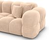 XXL Samtstoff Wohnlandschaft Monteverde - Samtstoff - beige - Links Bild 5