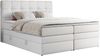 Boxspringbett, Polsterbett, Bett, Schlafzimmer - ERNI-KING - 160x200cm - Weiß Kunstleder - H4 Bild 3