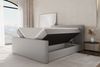 Boxspringbett Schlafzimmerbett CELES 160x220cm Stoff Poso Hellgrün Bild 2