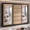 A&J MöbelLand GmbH Schiebetürenschrank BELANO – Moderner Kleiderschrank mit Schiebetüren (Die perfekte Kombination aus modernem Design, hoher Funktionalität und großzügigem Stauraum für Kleidung, Bettwäsche und Accessoires, erhältlich in verschiedenen ... Bild 2