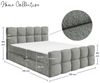 Home Collective Boxspringbett Polsterbett Doppelbett Bubble Bett mit Stauraum, Topper, viele Größen (Verfügbare Größen: 120x200, 140x200, 160x200, 180x200, 200x200 cm), komfortable Liegehöhe edles Design mit Steppung Grau Bild 3