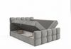 Home Collective Boxspringbett Polsterbett Doppelbett Bubble Bett mit Stauraum, Topper, viele Größen (Verfügbare Größen: 120x200, 140x200, 160x200, 180x200, 200x200 cm), komfortable Liegehöhe edles Design mit Steppung Grau Bild 4
