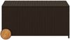 vidaXL Gartentruhe mit Rollen Braun 190L Poly Rattan 365325 Bild 4