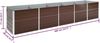 Hochbeet für Garten OSKAR Braun 400x80x77cm Verzinkter Stahl Hochbeet Metall Gartenbeet Kräuterbeet Blumenbeet Beet hoch Frühbeet für Garten Gemüsebeet Bild 2