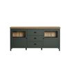 Kommode >Stanton< in Tannengrün / Eiche - 184x86x45cm (BxHxT) Bild 2