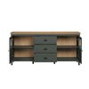 Kommode >Stanton< in Tannengrün / Eiche - 184x86x45cm (BxHxT) Bild 3