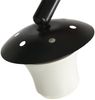 Steinhauer Bogenlampe Stresa 7268 Schwarz, Lampenschirm Kunststoff Weiß Bild 5