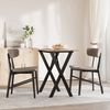 vidaXL Esstisch X-Gestell 80x50x75 cm Massivholz Kiefer und Stahl 3282694 Bild 3