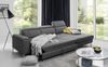 Ecksofa Sofa STELLA mit Schlaffunktion Dunkelgrau Ottomane Rechts Bild 3