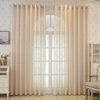 Agger Gardine Spitze Voile Gardinen,Jacquard-Vorhänge mit Metallösen 1 Artikel (1 St), Geeignet für Wohnzimmer/Schlafzimmer: Transparente Schiebegardinen Bild 3