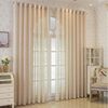 Agger Gardine Spitze Voile Gardinen,Jacquard-Vorhänge mit Metallösen 1 Artikel (1 St), Geeignet für Wohnzimmer/Schlafzimmer: Transparente Schiebegardinen Bild 4