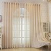 Agger Gardine Spitze Voile Gardinen,Jacquard-Vorhänge mit Metallösen 1 Artikel (1 St), Geeignet für Wohnzimmer/Schlafzimmer: Transparente Schiebegardinen Bild 2