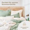 Blumtal Bettwäsche Musselin 100% Baumwolle im Set, Kopfkissenbezug & Deckenbezug, 3 teilig Bild 3