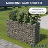 Gabionen Hochbeet ROON aus Stahl 90x30x10cm Steinkorb Gabionengitter Ziergabione Steingabione Drahtkorb befüllbar Bild 5