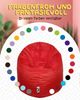 PATCH HOME 2 in 1 Sitzsack Sessel – Ø155 cm – Rot, bequemer Sitzsack aus Luxus-Polyester-Gewebe, bereits befüllt Bild 5