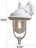 LED Außenwandleuchte Landhausstil Laterne hängend, Weiß, Höhe 46cm Bild 4