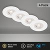 Briloner LED-Einbauleuchten Kulana 4er Set Mini 4,9W, 480lm weiß Bild 3