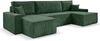 Beautysofa Ecksofa mit Bettkasten, im Cordstoff HEKTOR U, mit Schlaffunktion, Breite der Ottomane wählbar – 70 oder 100 cm Bild 2