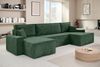 Beautysofa Ecksofa mit Bettkasten, im Cordstoff HEKTOR U, mit Schlaffunktion, Breite der Ottomane wählbar – 70 oder 100 cm Bild 5