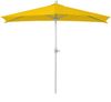 Sonnenschirm halbrund Parla, Halbschirm Balkonschirm, UV 50+ Polyester/Alu 3kg ~ 270cm gelb ohne Ständer Bild 3