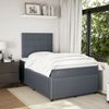 vidaXL Boxspringbett mit Matratze Dunkelgrau 120x200 cm Samt 3294611 Bild 5