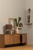 TV-Board Jerre aus Mangoholz, Retro Chic Design, Braun, 150 cm Breite, mit 3 Türen Bild 2